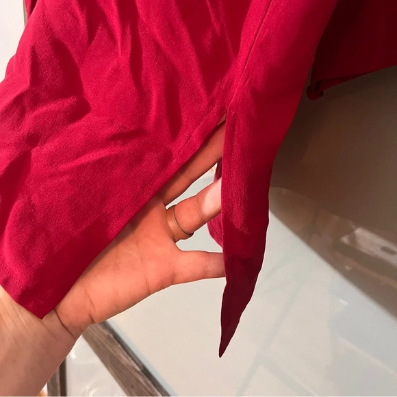 Vintage Diane Von Furstenberg 100% Silk Blouse w/ Floral Embroidery Women's 2X - Picture 3 of 11